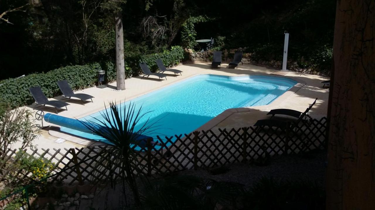 50M Plage T2 Grande Terrasse Vue Mer Climatise Piscine Chauffee, Parking Clos Gratuit Sanary-sur-Mer Luaran gambar