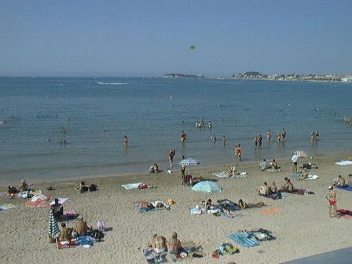 50M Plage T2 Grande Terrasse Vue Mer Climatise Piscine Chauffee, Parking Clos Gratuit Sanary-sur-Mer Luaran gambar